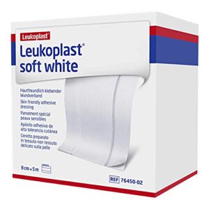 LEUKOPLAST Soft White — Pansement peaux sensibles 8 cm x 5 m