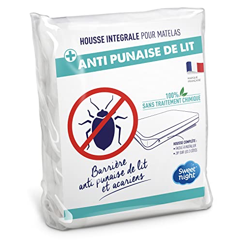HOUSSE INTEGRALE ANTI-ACARIENS ANTI-PUNAISES DE LIT (client Amazon) 135X200x25