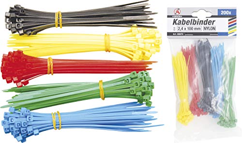 BGS Diy — Assortiment de colliers plastique x200 2,4 x 100 mm – Image 3