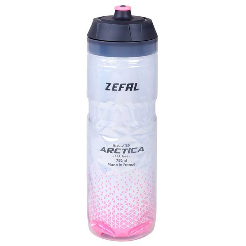ZEFAL Arctica - Bidon Vélo 750 ML - Gourde Vélo Isotherme - Inodore et Etanche - Bidon Sport sans BPA - Rose