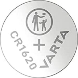 VARTA Piles Bouton CR1620, lot de 1, Lithium Coin, 3V, emballage sécurisé pour les enfants, pour petits appareils électroniques - clés de voiture, télécommandes, balances