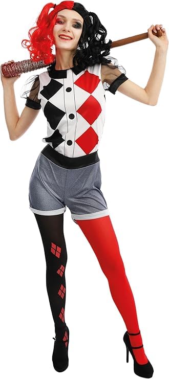 P'TIT CLOWN — Costume Arlequin femme L/XL – Image 2