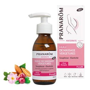 PRANARÔM PranaBB — Huile de massage vergetures bio 100 ml