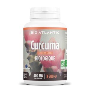 CURCUMA — Complément alimentaire bio 400 mg, 200 comprimés