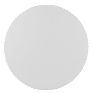 Papstar 11372, 100 sous tartes, carton, "pure", rond, diamètre 30 centimètre, blanc, avec bord dentelé