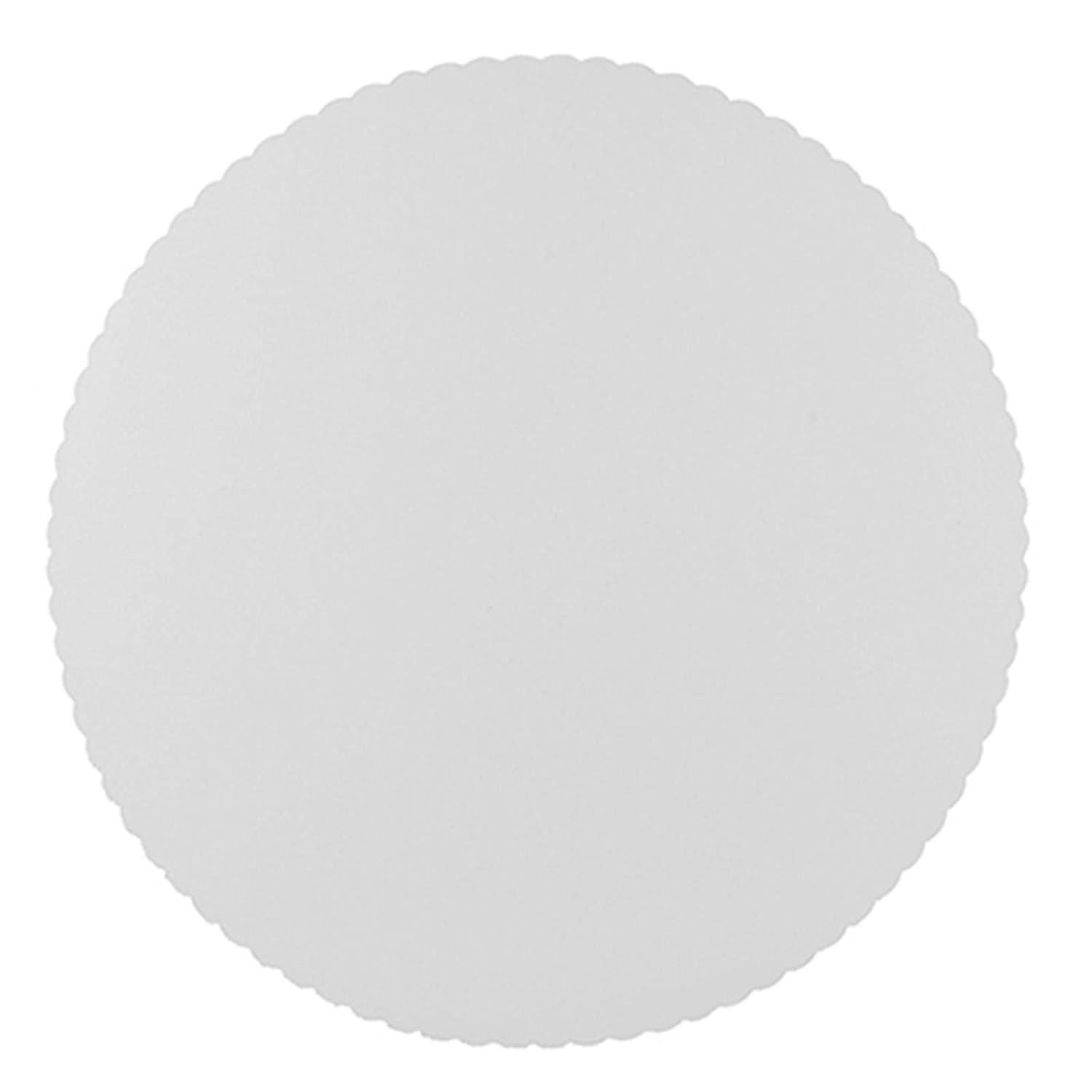 Papstar 11372, 100 sous tartes, carton, "pure", rond, diamètre 30 centimètre, blanc, avec bord dentelé