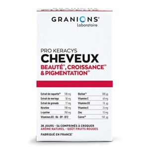 GRANIONS PRO KERACYS — Comprimés à croquer cheveux 56 unités