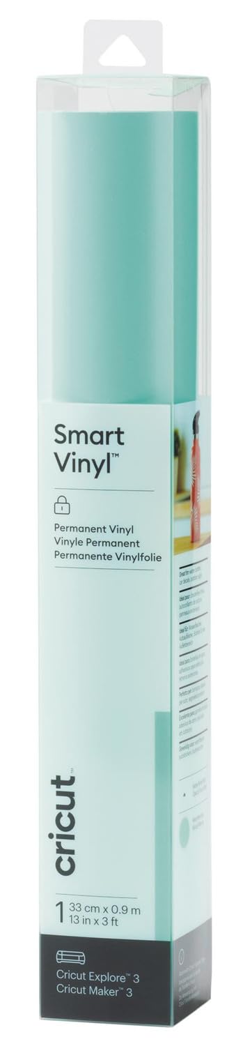 Cricut Smart Vinyl Permanent | 1 sheet | 33cm x 0.9m | Mint