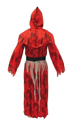 P'TTIT CLOWN — Costume Spectre Zombie rouge adulte L/XL – Image 2