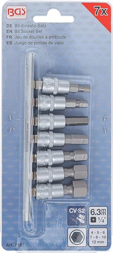BGS 2161 — Jeu de douilles à embouts 1/4" 7 pièces – Image 2