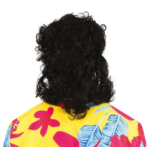 P'TIT CLOWN — Perruque mulet et barbe adulte homme noir – Image 2