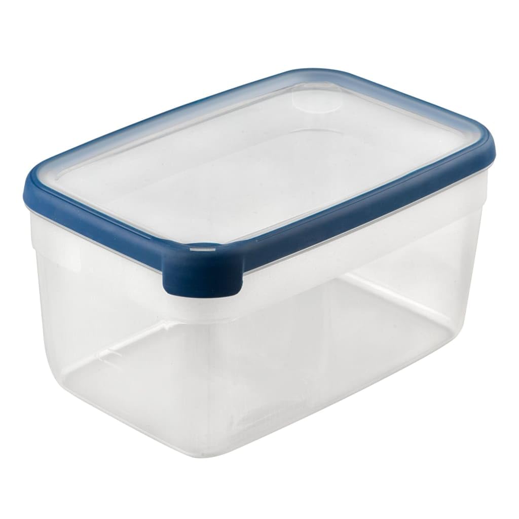 Curver Boîte alimentaire rectangulaire multi usage 6,5L en polypropylène 100% recyclé, 30x20x15,5 cm, adapté au Micro-Ondes, Lave-Vaisselle, Congélateur- Bleu