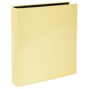 Exacompta - réf. 54569E - 1 Classeur rigide Aquarel - 2 anneaux en D - Diamètre 25 mm - Dos de 4 cm - Dimensions extérieures : 31,5 x 27 cm - Format à classer A4 - Coloris : jaune citron