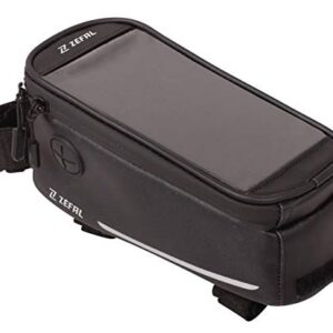 SACOCHE DE CADRE VELO ZEFAL Z CONSOLE T2 1,3L NOIR AVEC SUPPORT SMARTPHONE ETANCHE FIXATION VELCRO