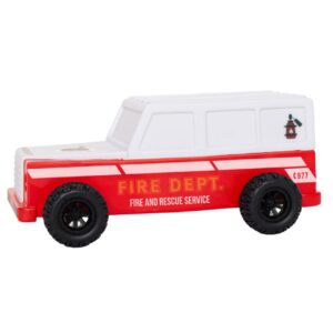 [D]hink DHINK - Veilleuse LED enfant Voiture de pompier - Lampe de nuit pour chambre bébé et enfant avec minuteur et changement de couleur - DHINK507-01, Blanc, Rouge