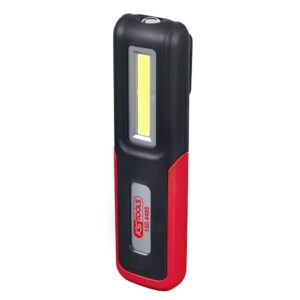 KS Tools - 150.4495 - Lampe mobile d'atelier - Lampe torche LED COB 3 Watt - Lampe led ultra puissante rabattable - Autonomie de 3-4 heures