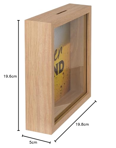 TIRELIRE — Cadre en bois motif bière 20 x 20 cm – Image 4