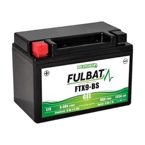 Batterie moto Fulbat - Etanche au Gel - FTX9-BS / YTX9-BS / BTX9-12V / 8Ah