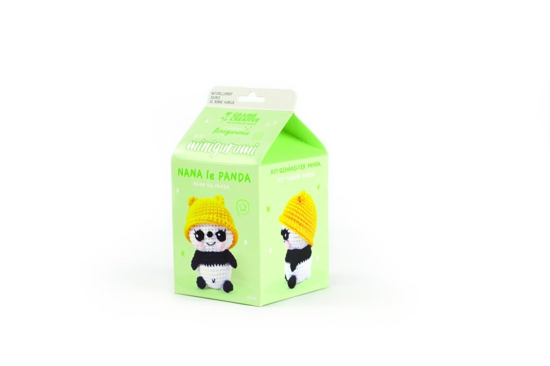 GRAINE CRÉATIVE — Kit Crochet Amigurumi Nana le Panda 10 cm – Image 2