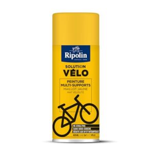 RIPOLIN - Peinture solution Vélo - Formule sans coulure - Multi-supports : métal, bois, pierre, etc - Sans sous-couche y compris sur métal - Résiste aux UV et intempéries - Mat velouté - 400ml - Vert