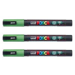 Posca - Marqueurs PC-3 M Uni-Ball - Gamme complète de 40 couleurs disponibles (Lot de 3)