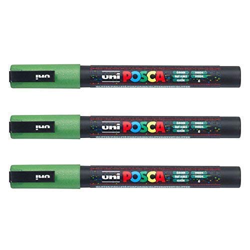 Posca - Marqueurs PC-3 M Uni-Ball - Gamme complète de 40 couleurs disponibles (Lot de 3)