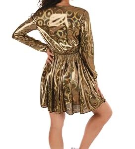 Alternative view of P'TIT CLOWN — Robe Disco Dorée Adulte L/XL
