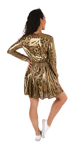 P'TIT CLOWN — Robe Disco Dorée Adulte L/XL – Image 2