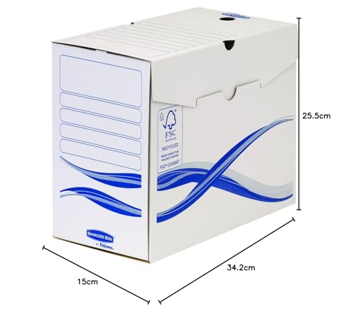 FELLOWES Bankers Box Basic — Boîtes d'archives A4+ x10 – Image 4