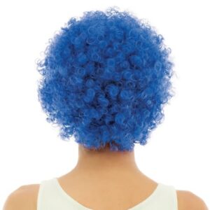 Alternative view of P'TIT CLOWN — Perruque Courte Frisée Bleue