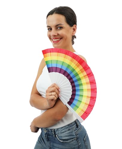 P'TIT CLOWN — Éventail Arc-en-Ciel Adulte – Image 2