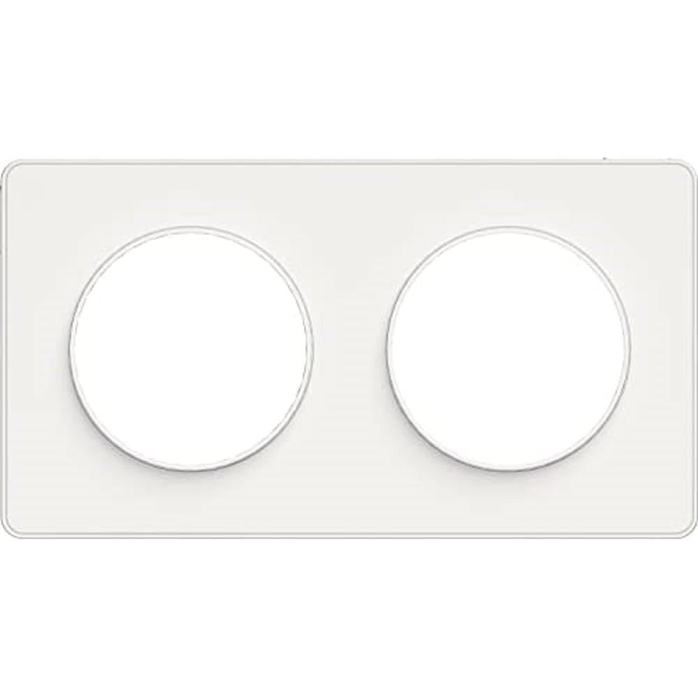 SCHNEIDER ELECTRIC Odace Touch — Plaque 2 postes blanc – Image 2