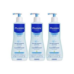 Mustela Eau Nettoyante Sans Rinçage Peau Normale Lot de 3 x 500ml