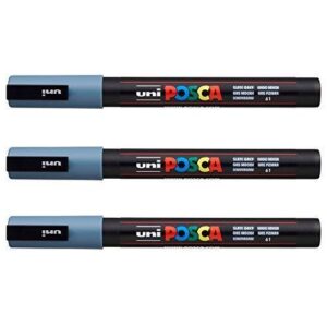 Posca - Marqueurs PC-3 M Uni-Ball - Gamme complète de 40 couleurs disponibles (Lot de 3)