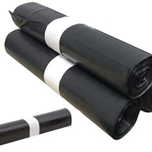 Sacs poubelle liens coulissants GRIS/NOIR 50 Litres rouleau de 25 LOT DE 4