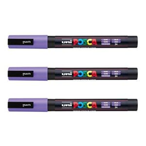 Posca - Marqueurs PC-3 M Uni-Ball - Gamme complète de 40 couleurs disponibles (Lot de 3)