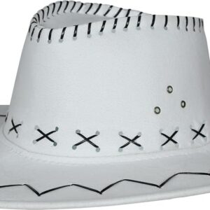 Alternative view of FIESTAS GUIRCA — Chapeau de cow-boy adulte blanc