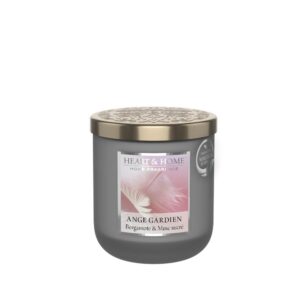HEART & HOME - Bougie parfumée à base de cire naturelle de soja pour la maison - Petite jarre Ange gardien - Durée de combustion 30h - Cadeau, décoration et parfum pour la maison - pot en verre