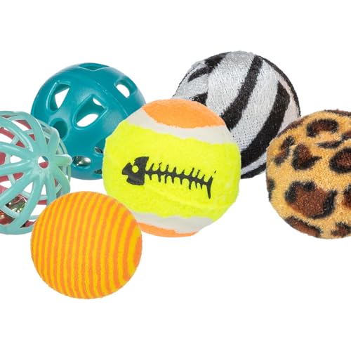TRIXIE — Lot de 4 balles à picots en caoutchouc Ø 3,5 cm – Image 2