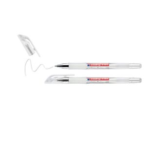 edding 2185 Roller à encre gel - blanc - 2 stylos -,7 mm - stylo gel pour écrire, dessiner, pour mandalas, bullet journals - roller gel, stylo roller