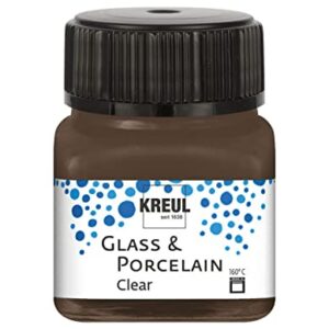 KREUL Glass & Porcelain Clear Espressobraun 20 ml