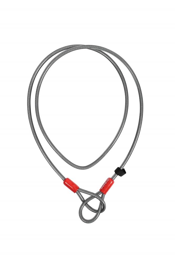 Zéfal K-Traz Câble, Câble Antivol Vélo 120 cm ou 220 cm - Complément Antivol - 2 boucles - Pour Sécuriser Roues, Selle, Accessoires ou plusieurs vélos, Noir