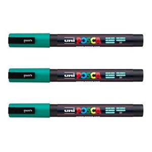 Posca - Marqueurs PC-3 M Uni-Ball - Gamme complète de 40 couleurs disponibles (Lot de 3)