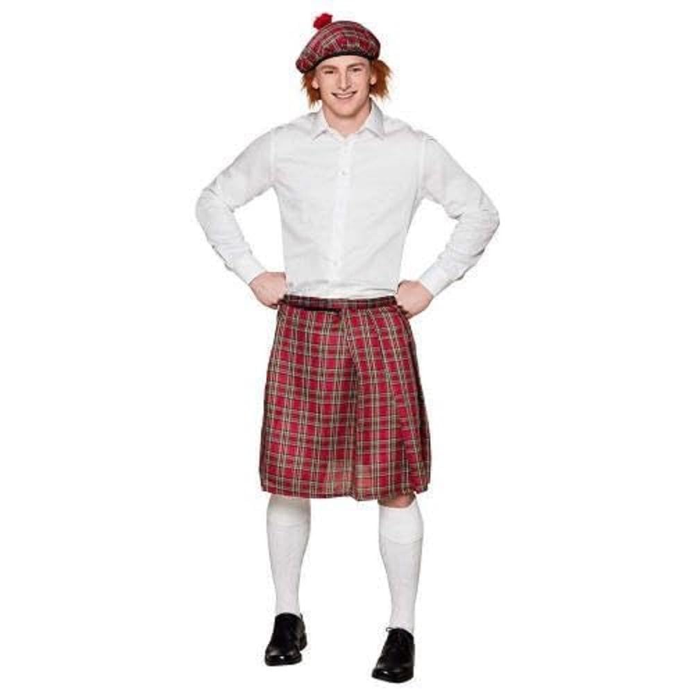 BOLAND Mister Tartan — Béret écossais à carreaux avec cheveux – Image 3