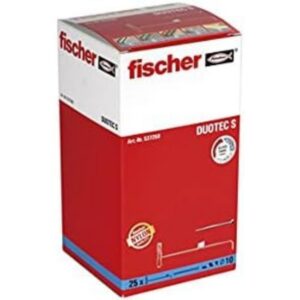 fischer - Cheville à bascule nylon Duotec avec vis/Boîte de 25