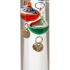 Alternative view of OUT OF THE BLUE — Thermomètre Galileo en Verre 18 cm