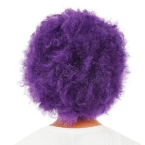 Alternative view of P'TIT CLOWN — Perruque Afro violette années 70