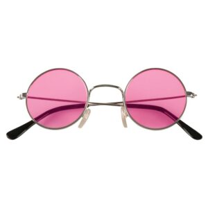 Boland BOL02591 Lunettes rondes de hippie pour adulte