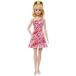 Barbie Fashionista Doll - Pink Floral Dress (New pack.)