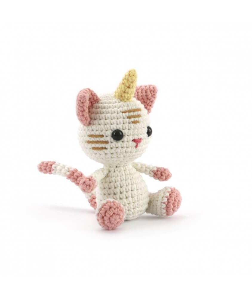 KIT CROCHET — Chat licorne 15 cm x12 – Image 2